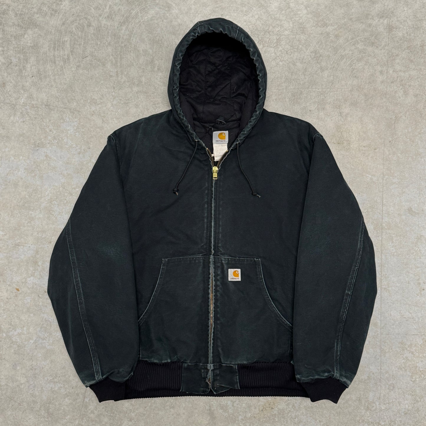 (XL) Vintage Carhartt Active Jacket Black