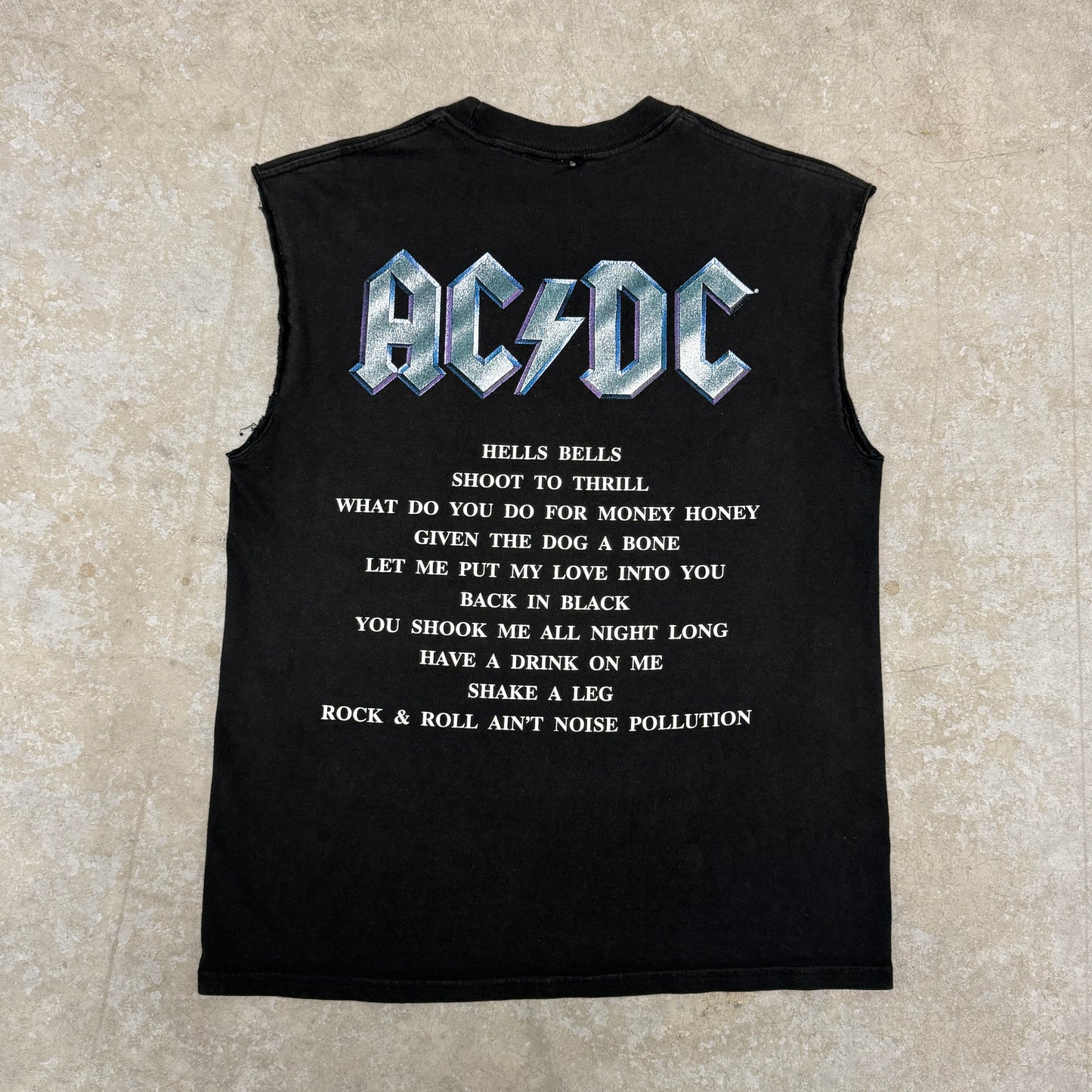 (L) Vintage AC/DC Back In Black Shirt