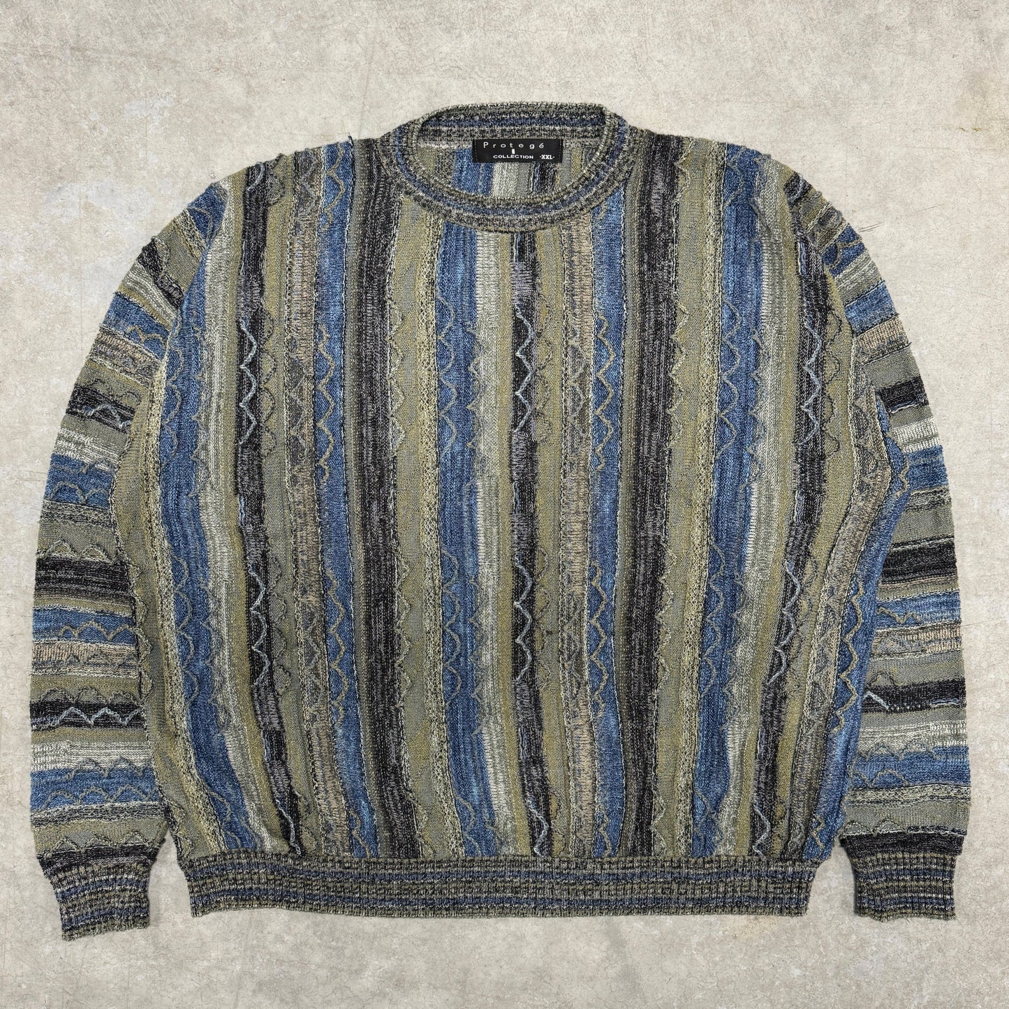 (XL) Vintage Protegé 3D Knit Sweater