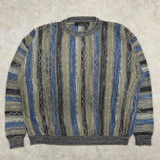 (XL) Vintage Protegé 3D Knit Sweater
