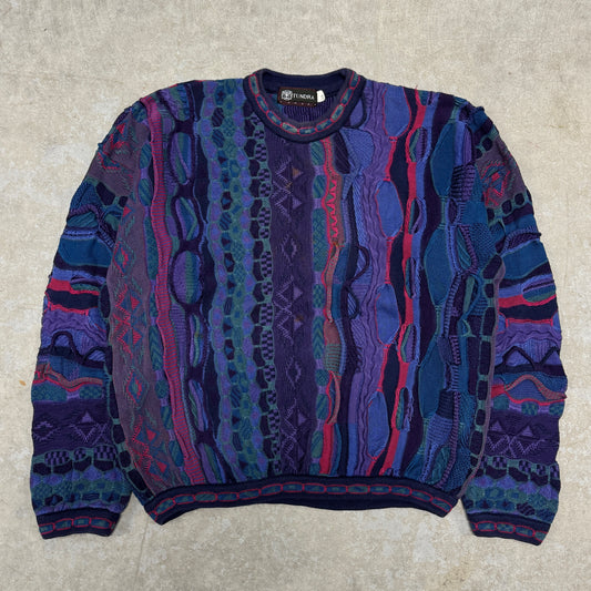 (L) Vintage Tundra 3D Knit Sweater