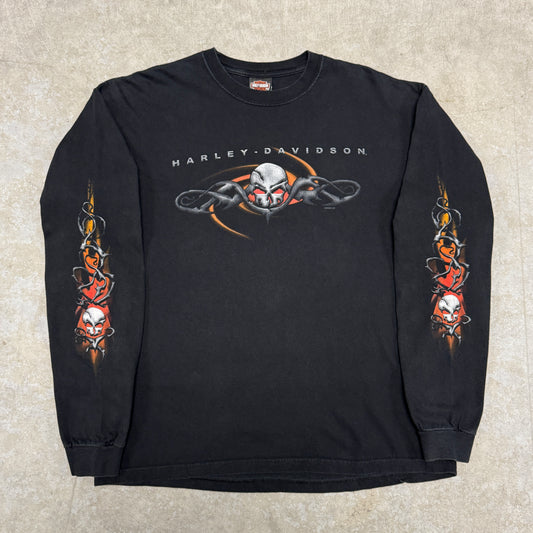 (XL) 2005 Harley Davidson Skull Longsleeve