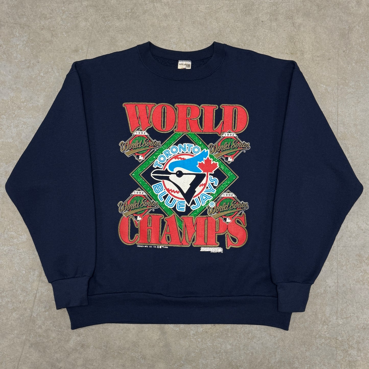 (XL) 1992 World Champs Toronto Blue Jays Crewneck