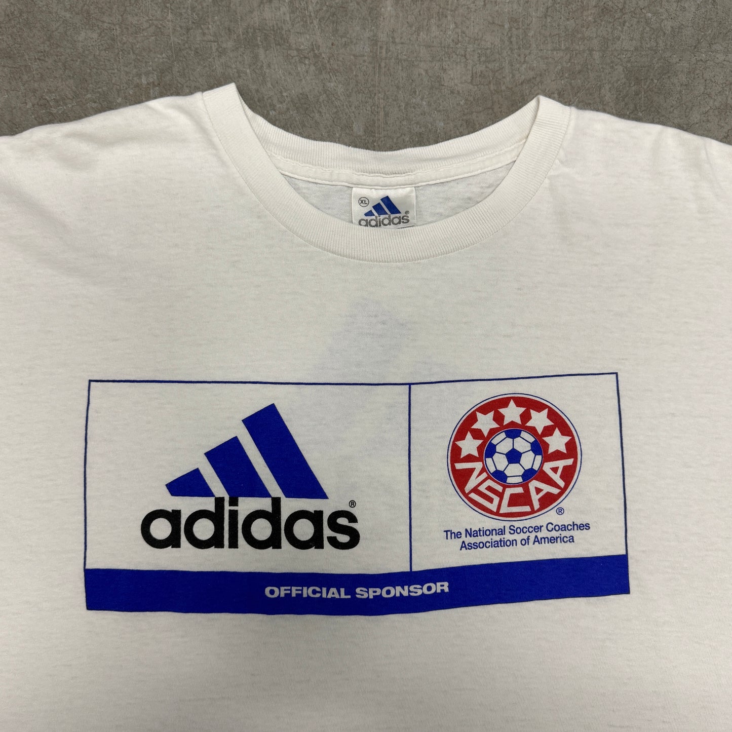 (XL) 90s Adidas Soccer Coaches Shirt