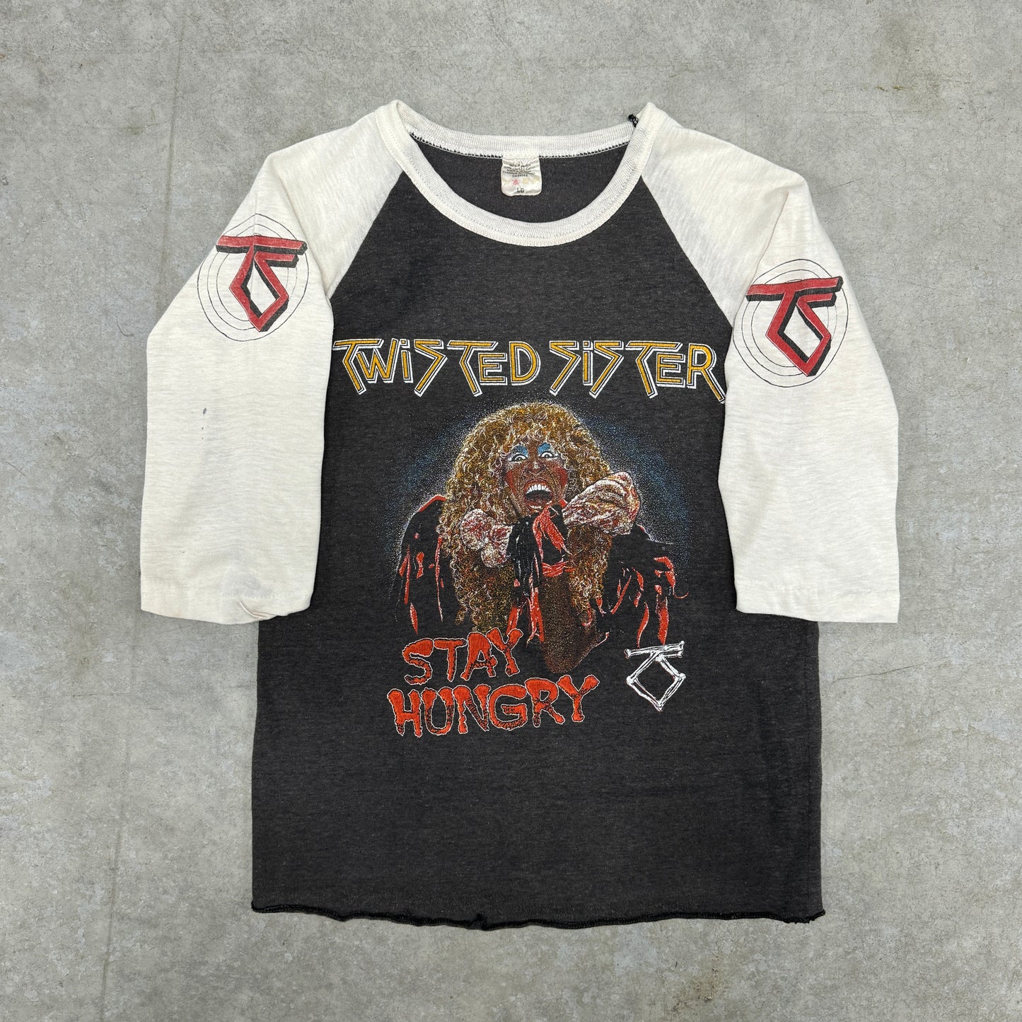 (S/M) 80s Twisted Sister Raglan Shirt