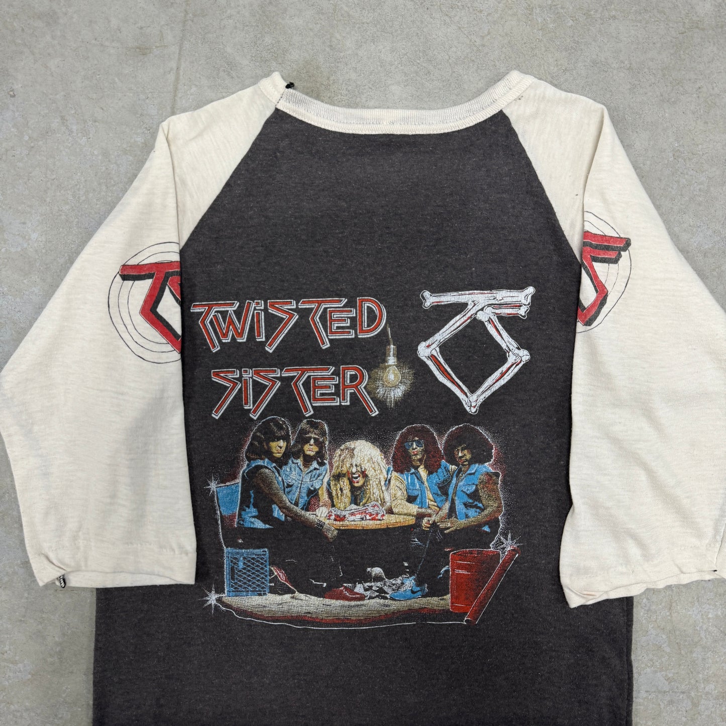 (S/M) 80s Twisted Sister Raglan Shirt