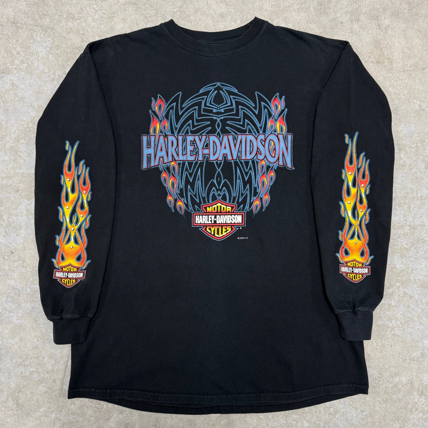 (XL) 2006 Harley Davidson Flame Longsleeve