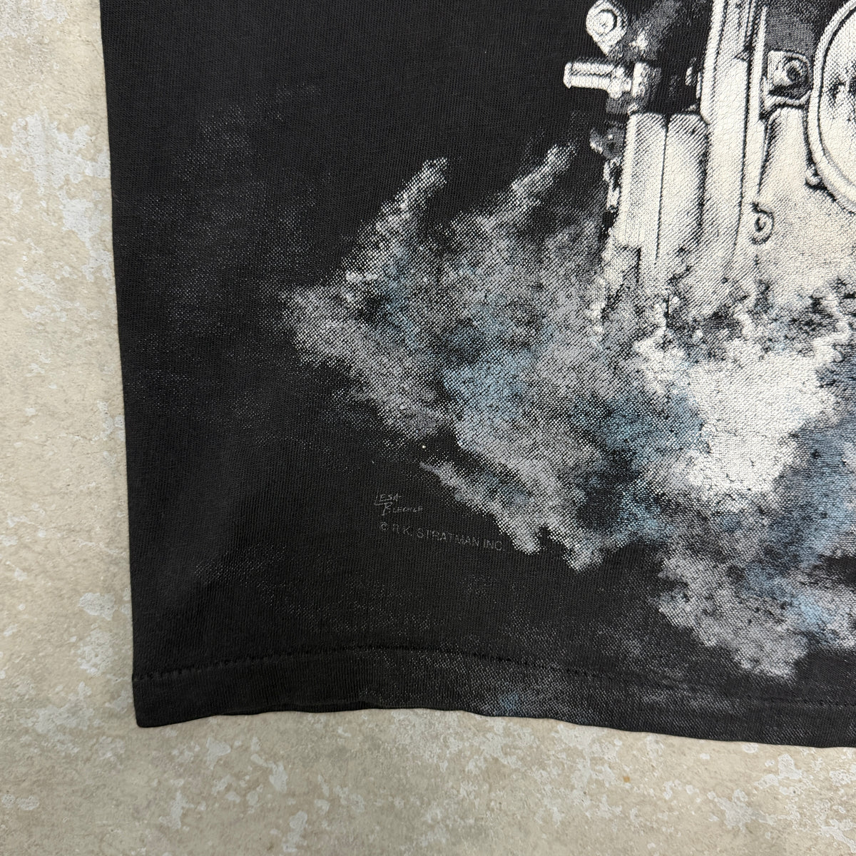 (M) Vintage Harley Davidson Thunder & Lightning Shirt