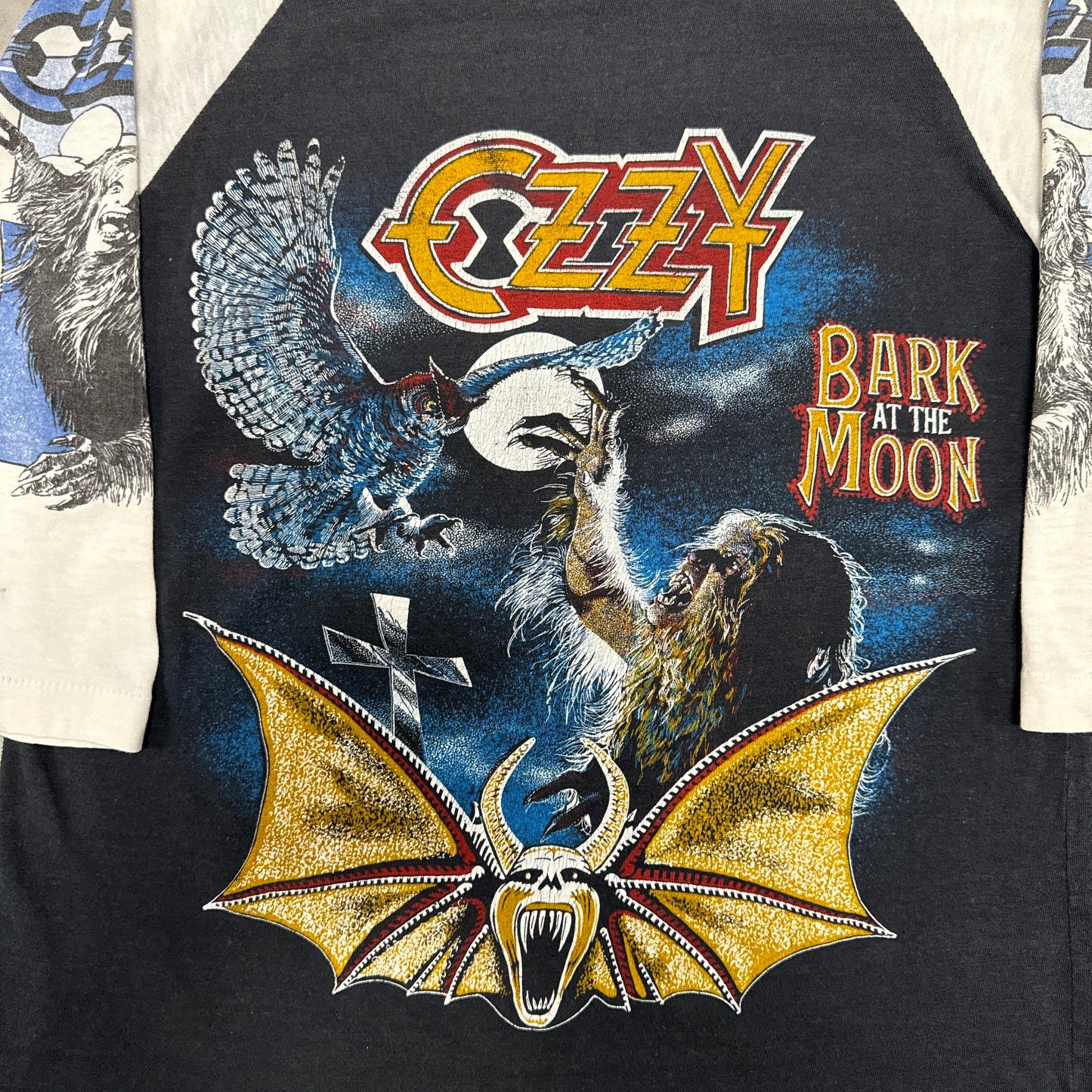 (S/M) 80s Ozzy Osbourne Raglan Shirt