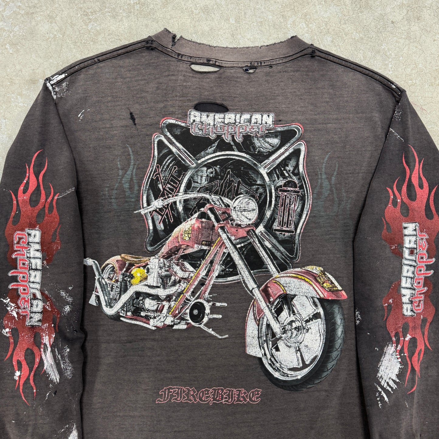 (M) 2003 American Choppers Longsleeve Faded & Distressed