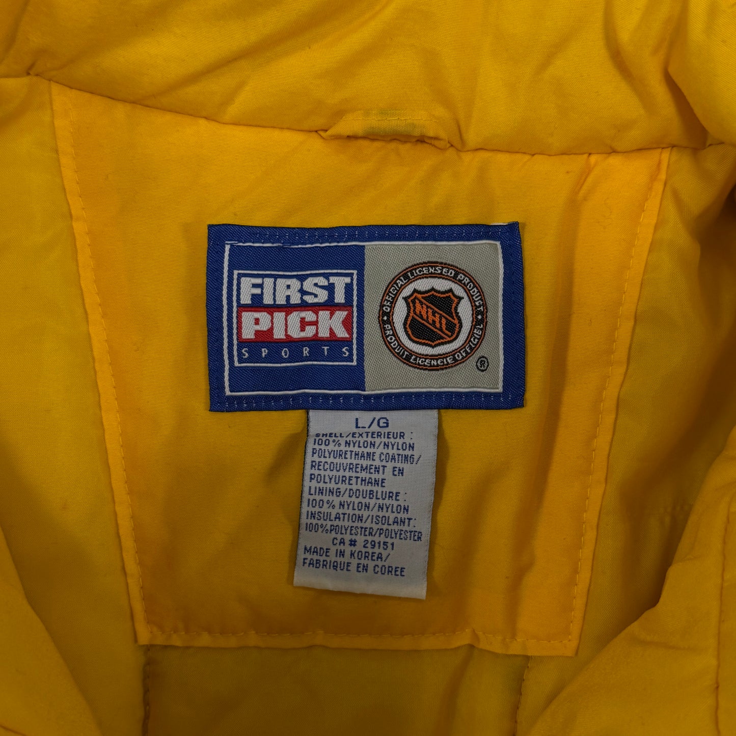 (L) 90s Boston Bruins Puffer Jacket