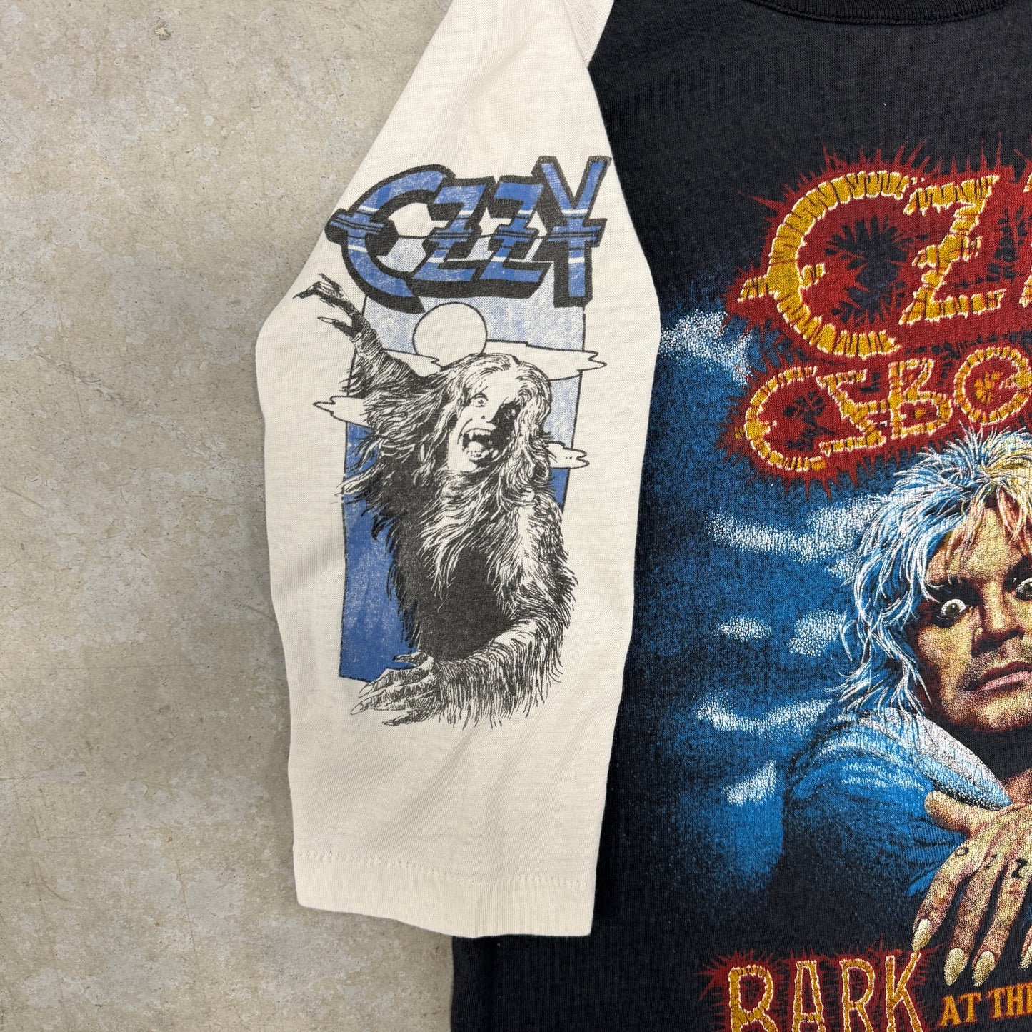 (S/M) 80s Ozzy Osbourne Raglan Shirt