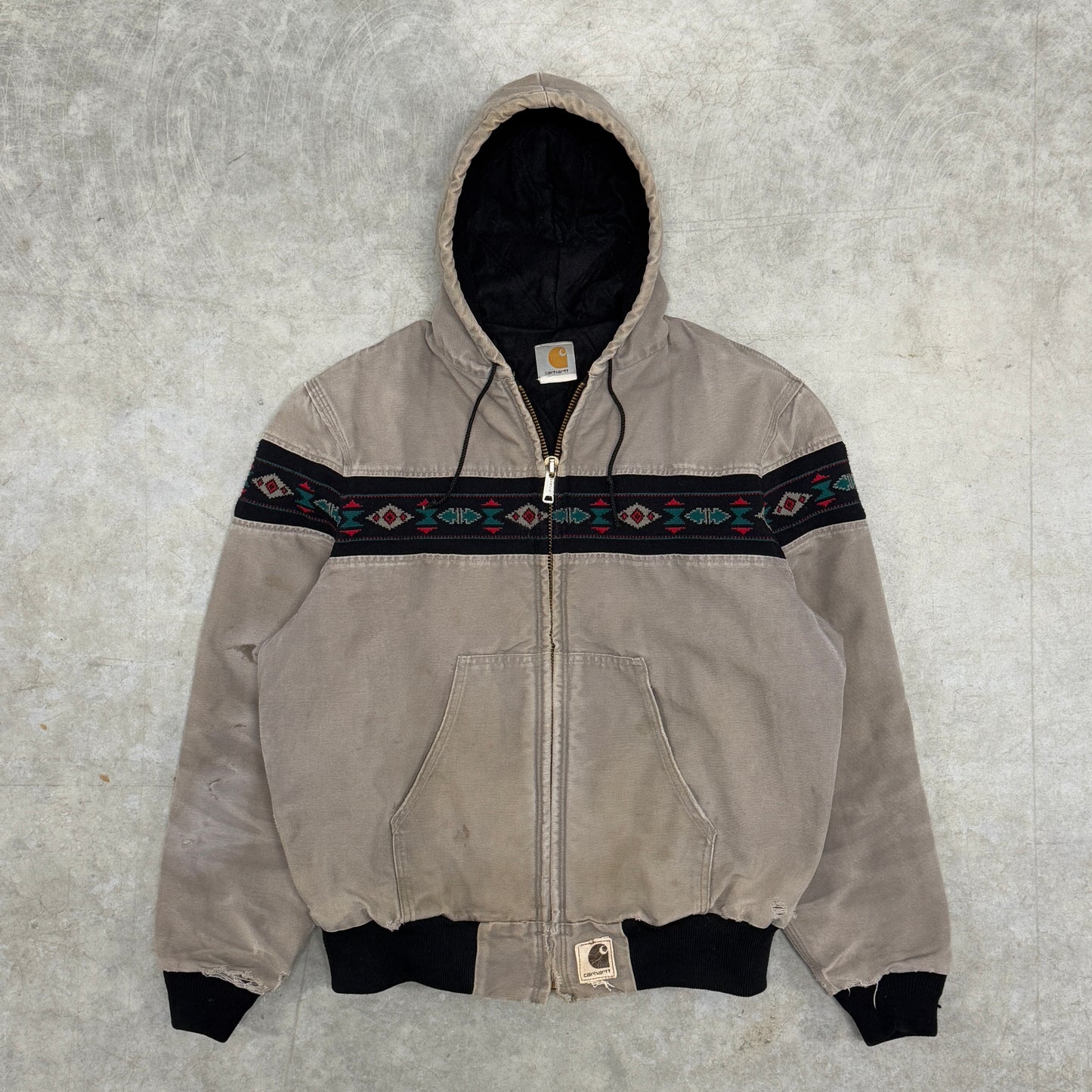(L/XL) 90s Carhartt Aztec Jacket