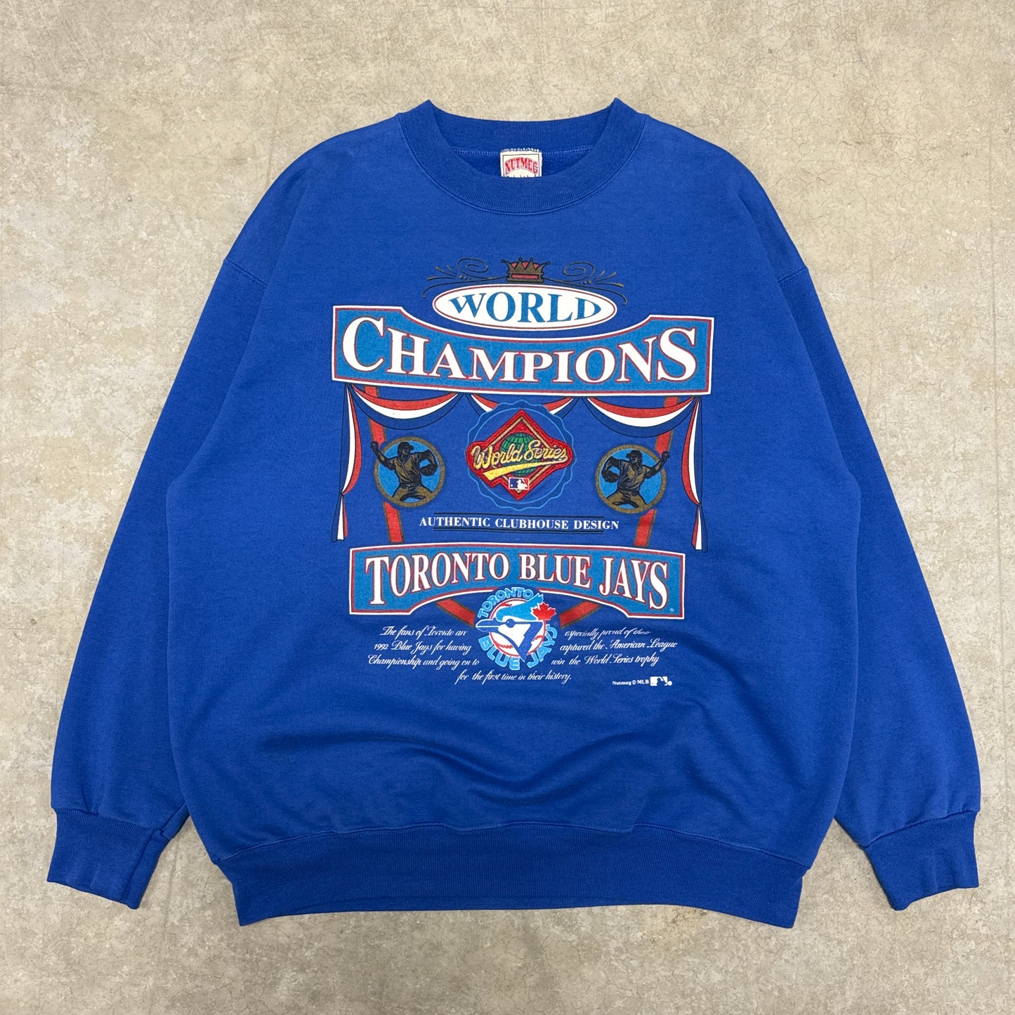 (L) 90s Toronto Blue Jays World Champions Crewneck