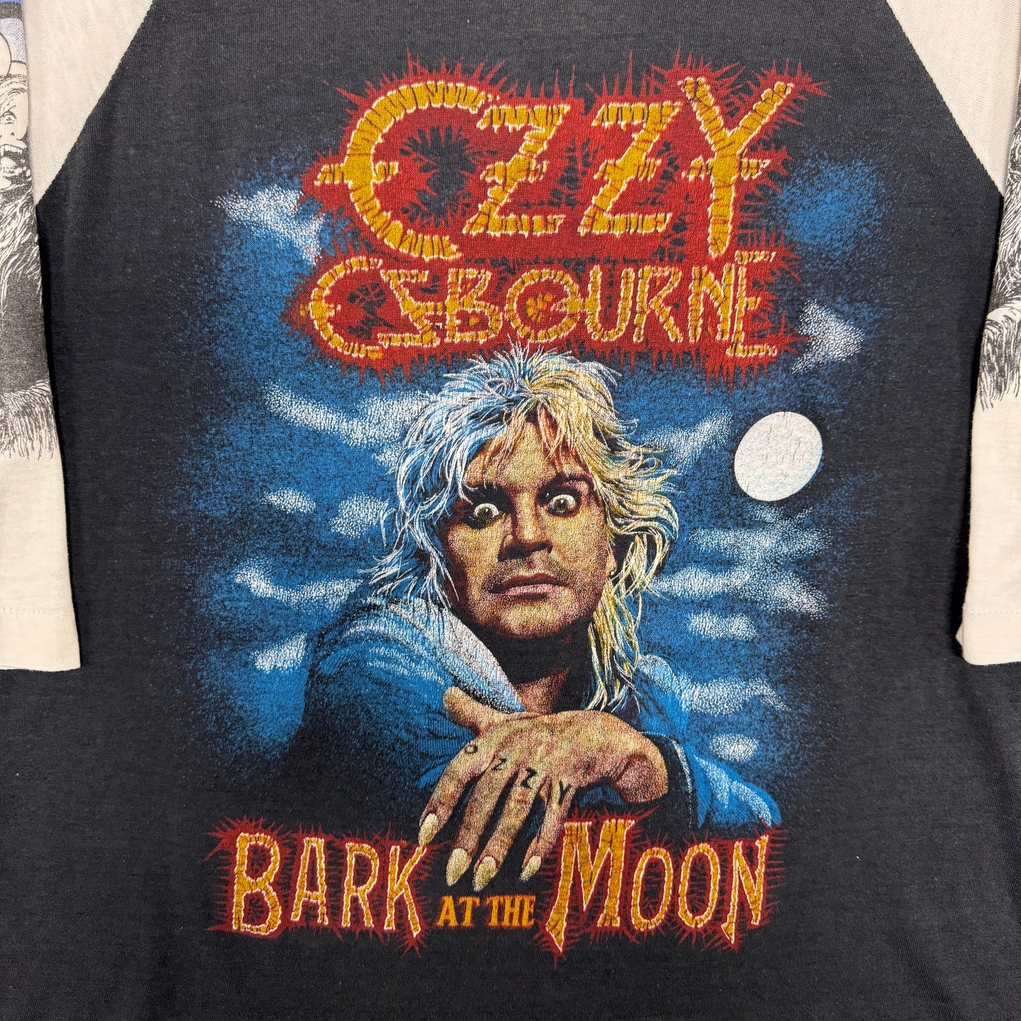 (S/M) 80s Ozzy Osbourne Raglan Shirt