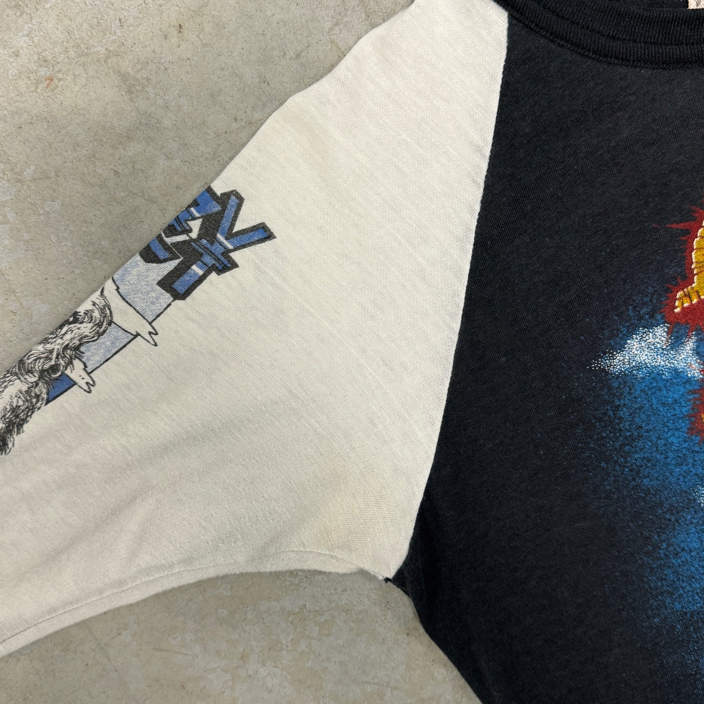 (S/M) 80s Ozzy Osbourne Raglan Shirt