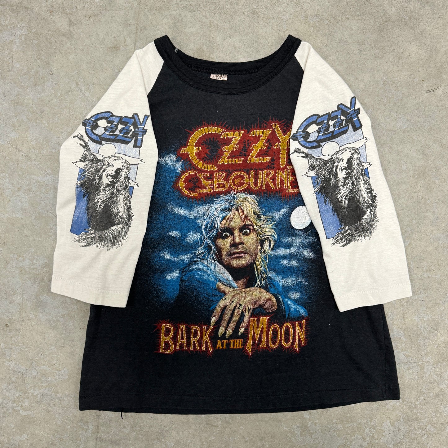 (S/M) 80s Ozzy Osbourne Raglan Shirt