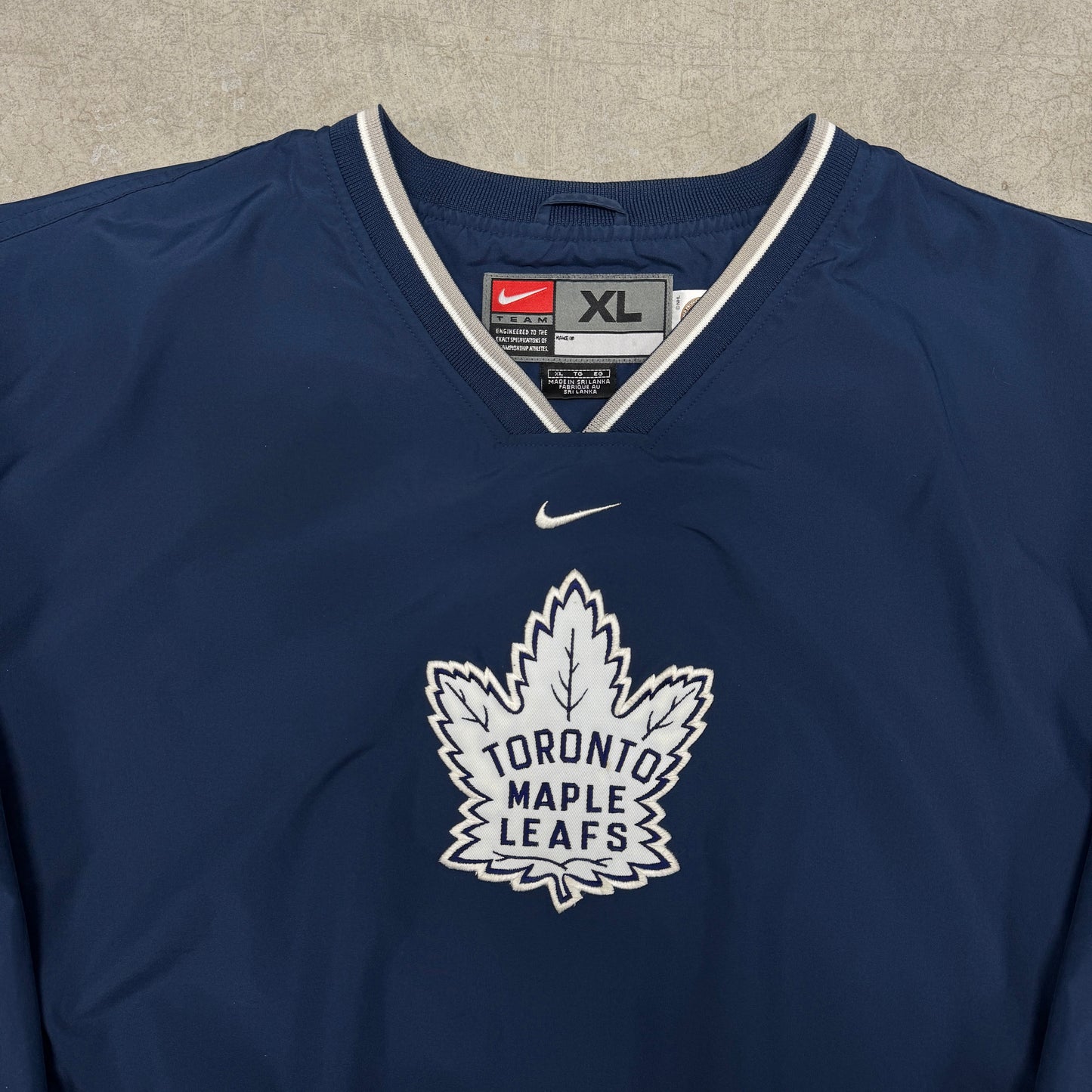 (XL) Vintage Toronto Maple Leafs Pullover Windbreaker