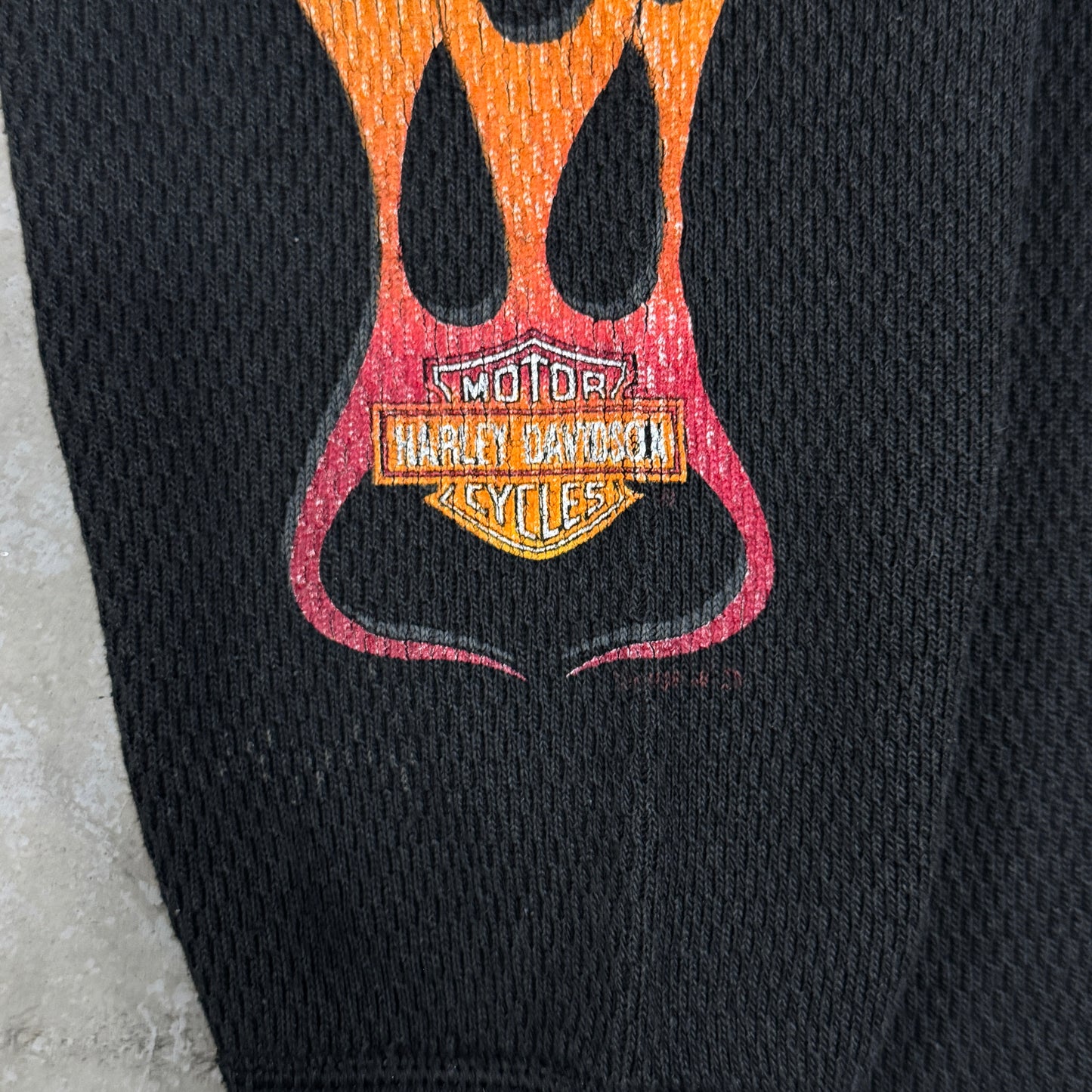 (L) 90s Harley Davidson Flame Thermal Longsleeve