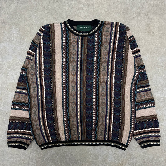 (L) Vintage Tundra 3D Knit Sweater