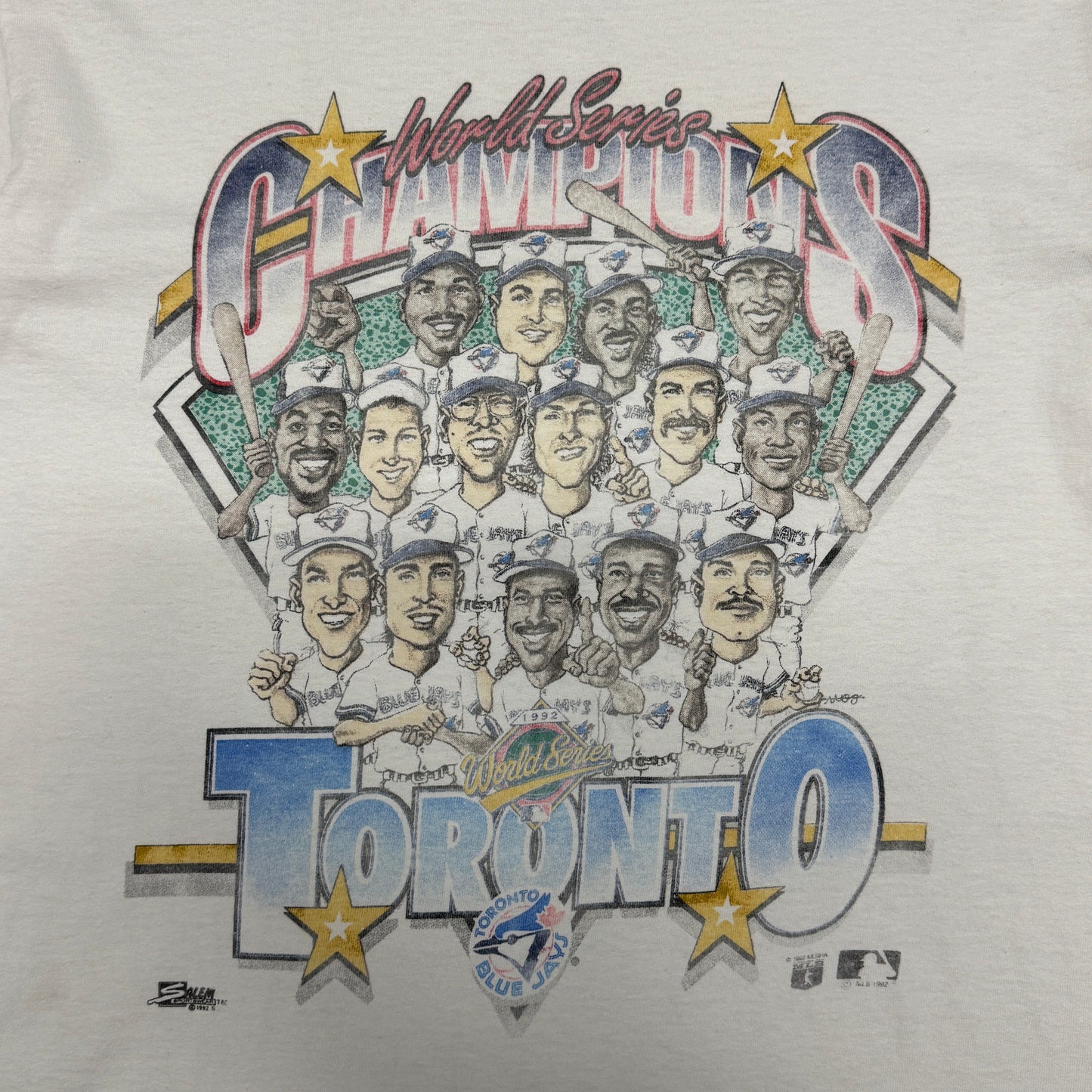 (M) 1992 Toronto Blue Jays Caricature Shirt