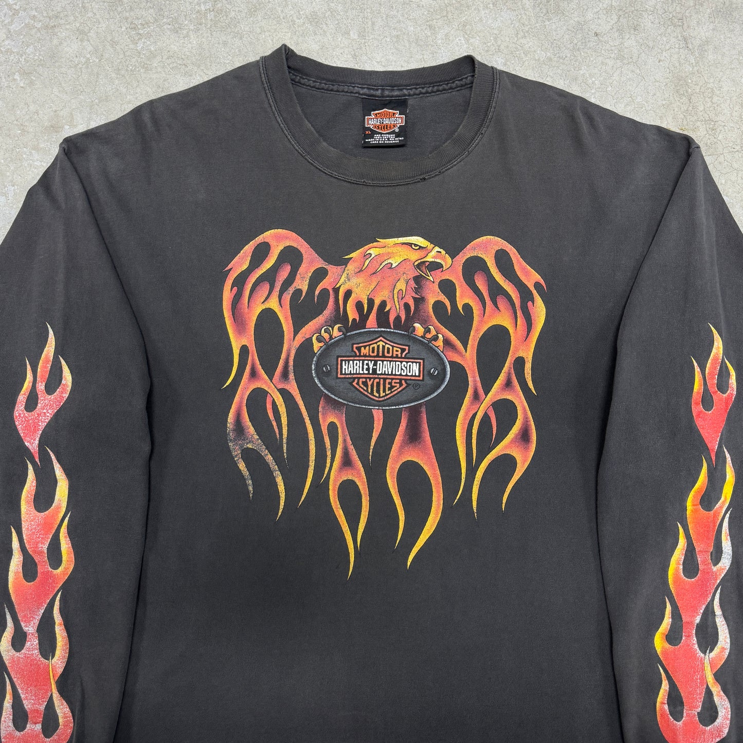 (XL) Vintage Harley Davidson Flame Longsleeve