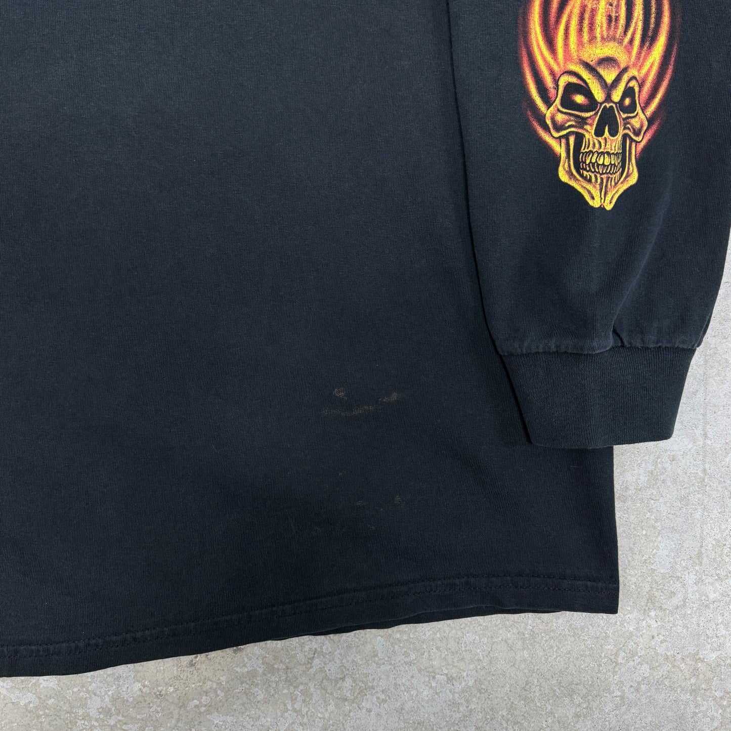 (3XL) 2006 Full Throttle Saloon Flame Skull Longsleeve
