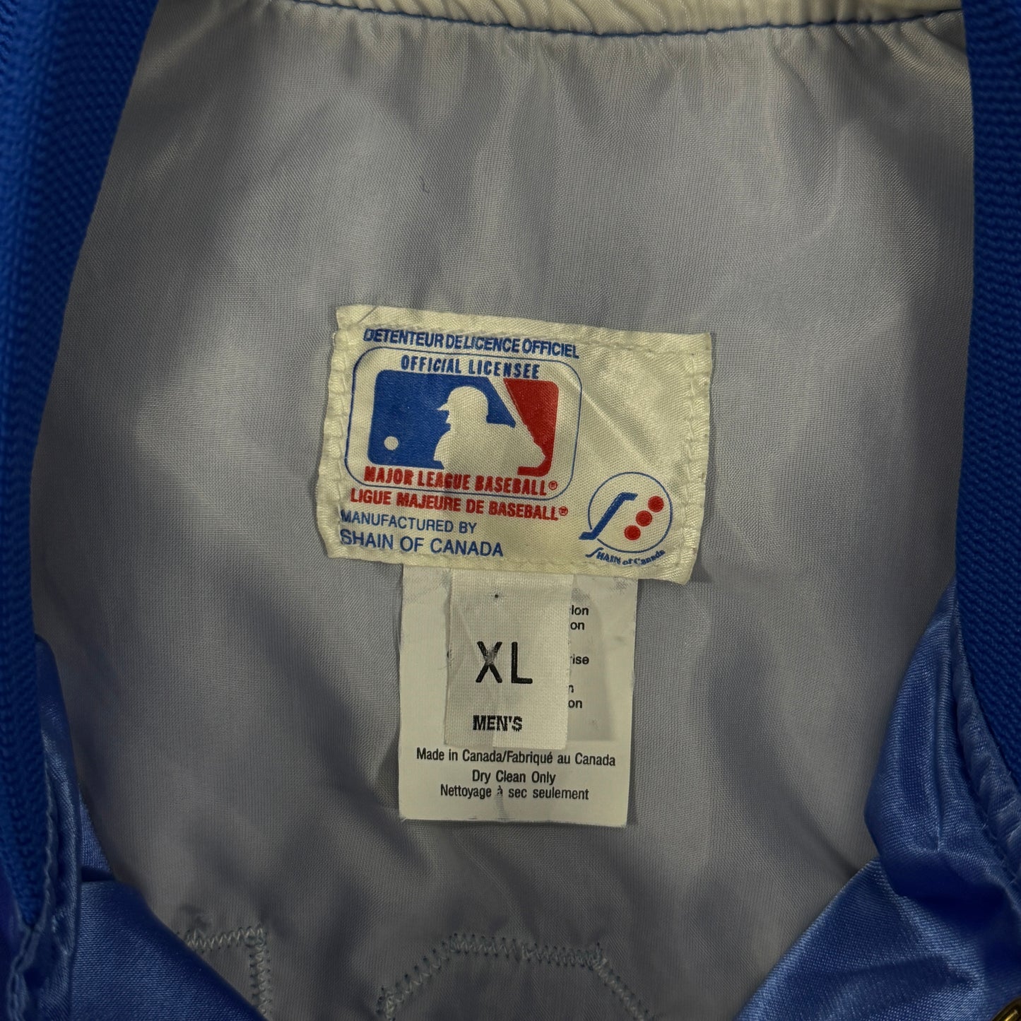 (L) Vintage Toronto Blue Jays Satin Jacket