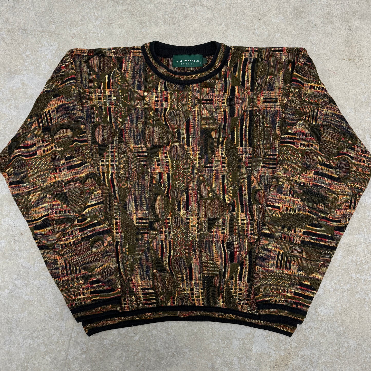 (L) Vintage Tundra 3D Knit Sweater