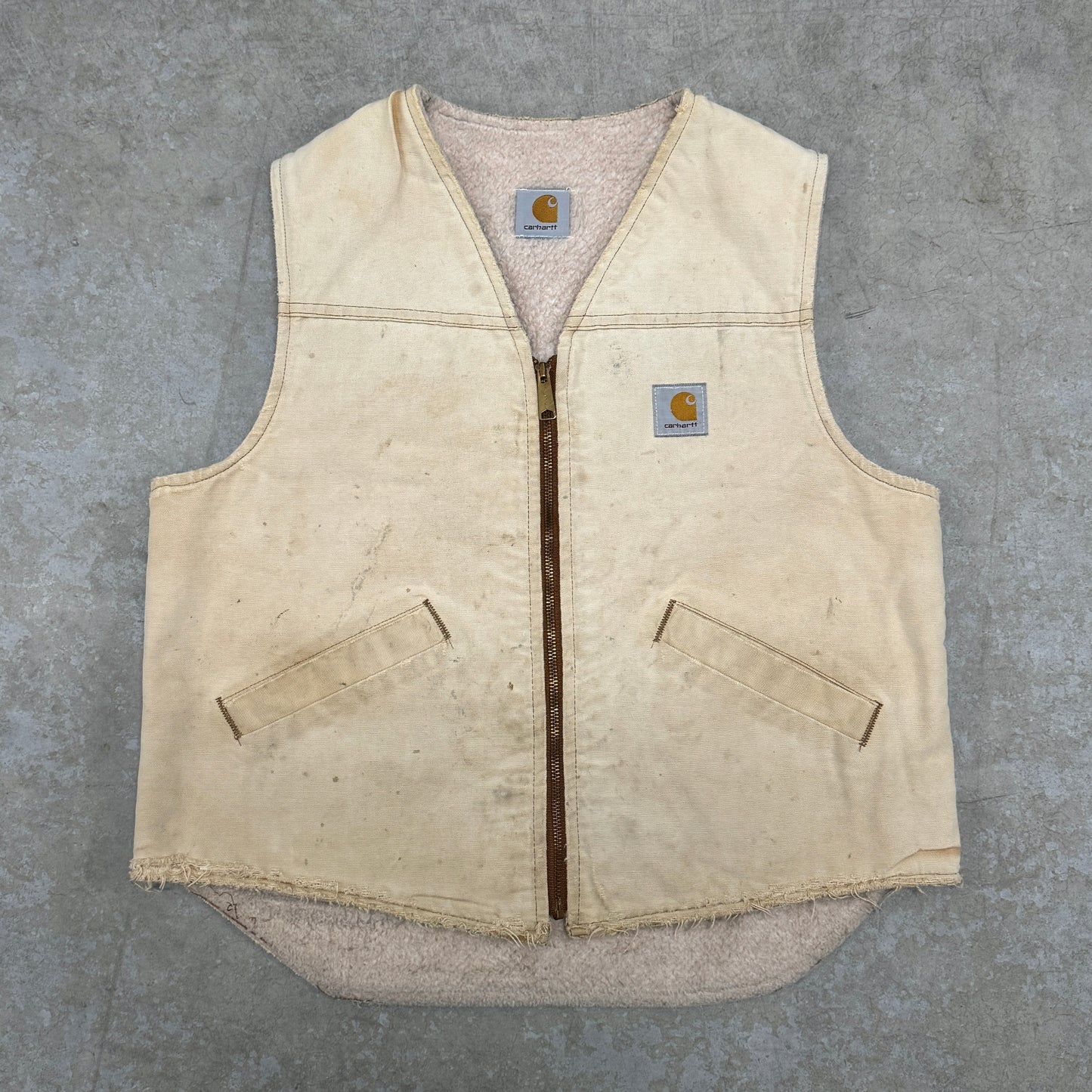 (M) 90s Carhartt Vest Faded & Distressed