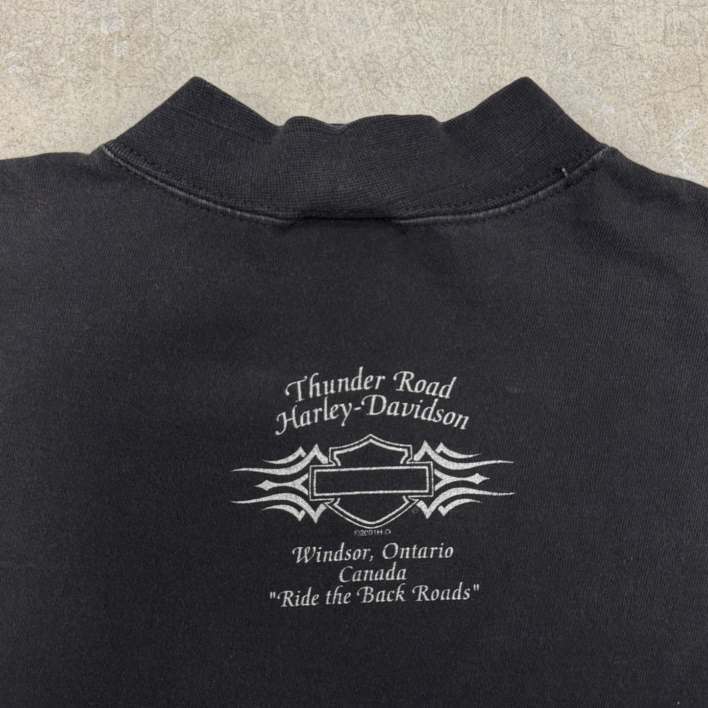(S) 2001 Harley Davidson Chrome Sweet Chrome Longsleeve