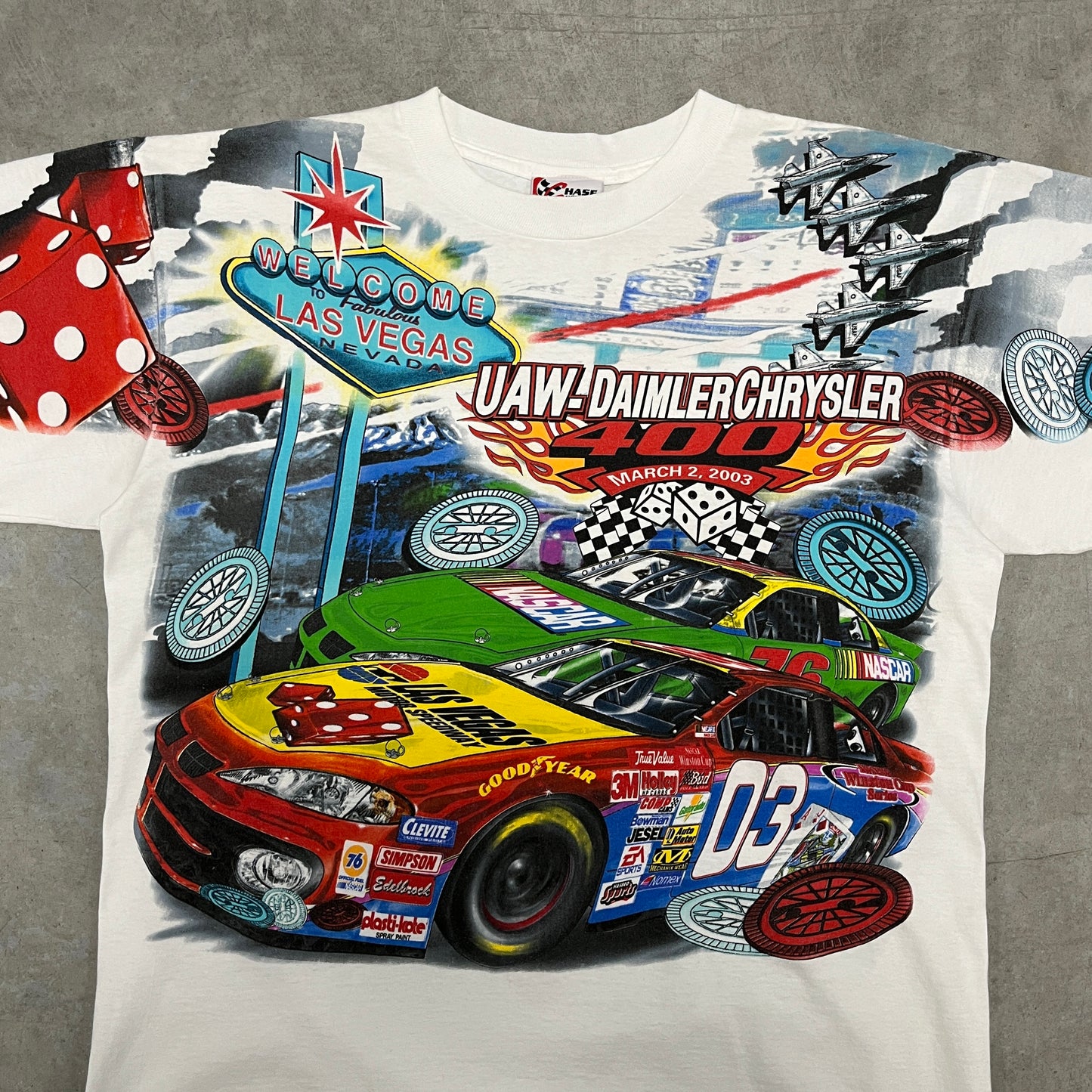 (XL) Vintage Nascar All Over Print Shirt
