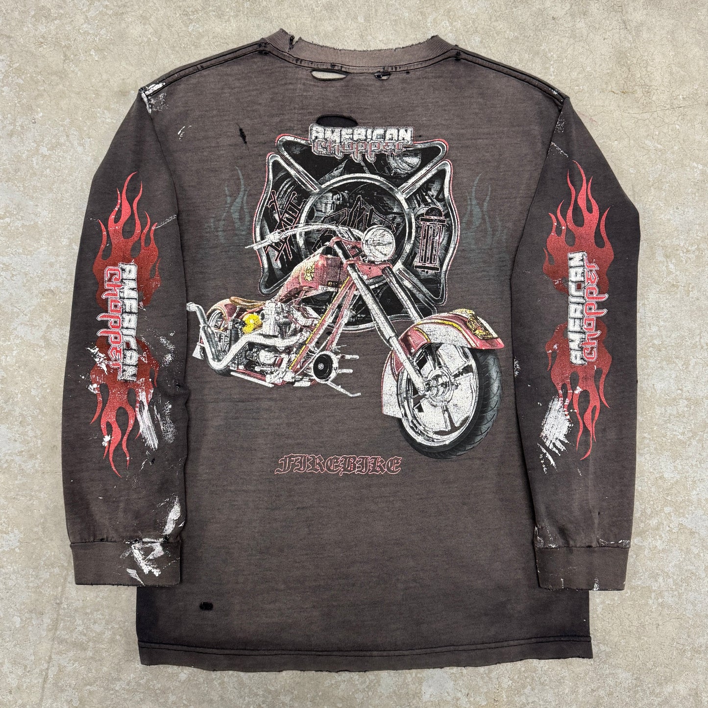 (M) 2003 American Choppers Longsleeve Faded & Distressed