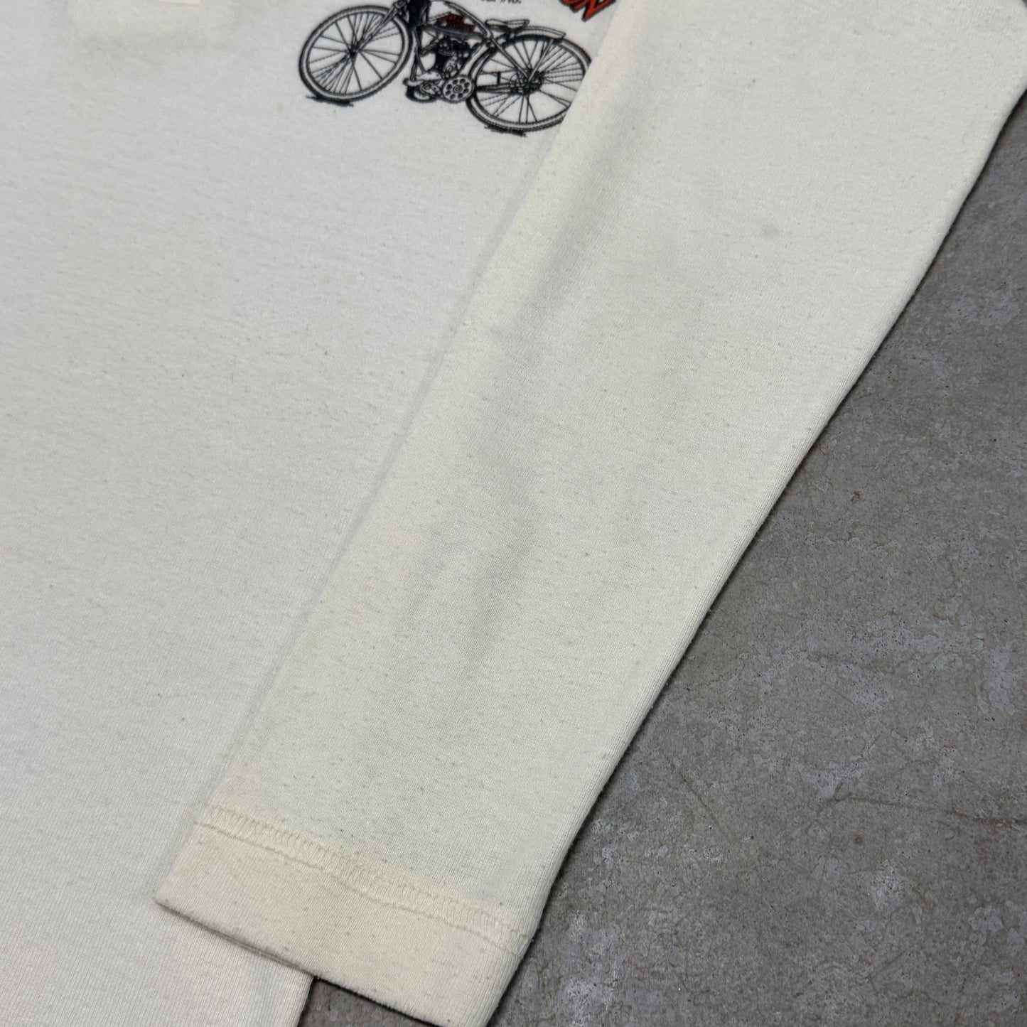 (S/M) 70s Harley Davidson Henley Longsleeve