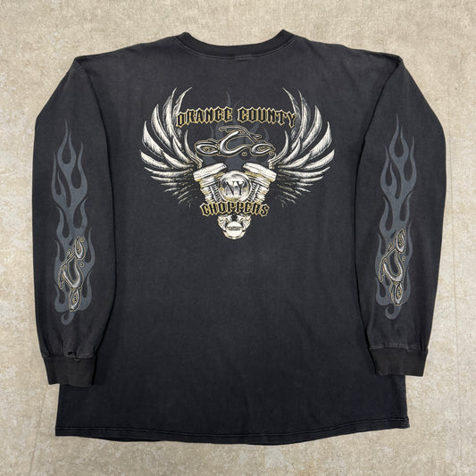 (XL) Vintage Orange County Choppers Longsleeve Faded Distressed