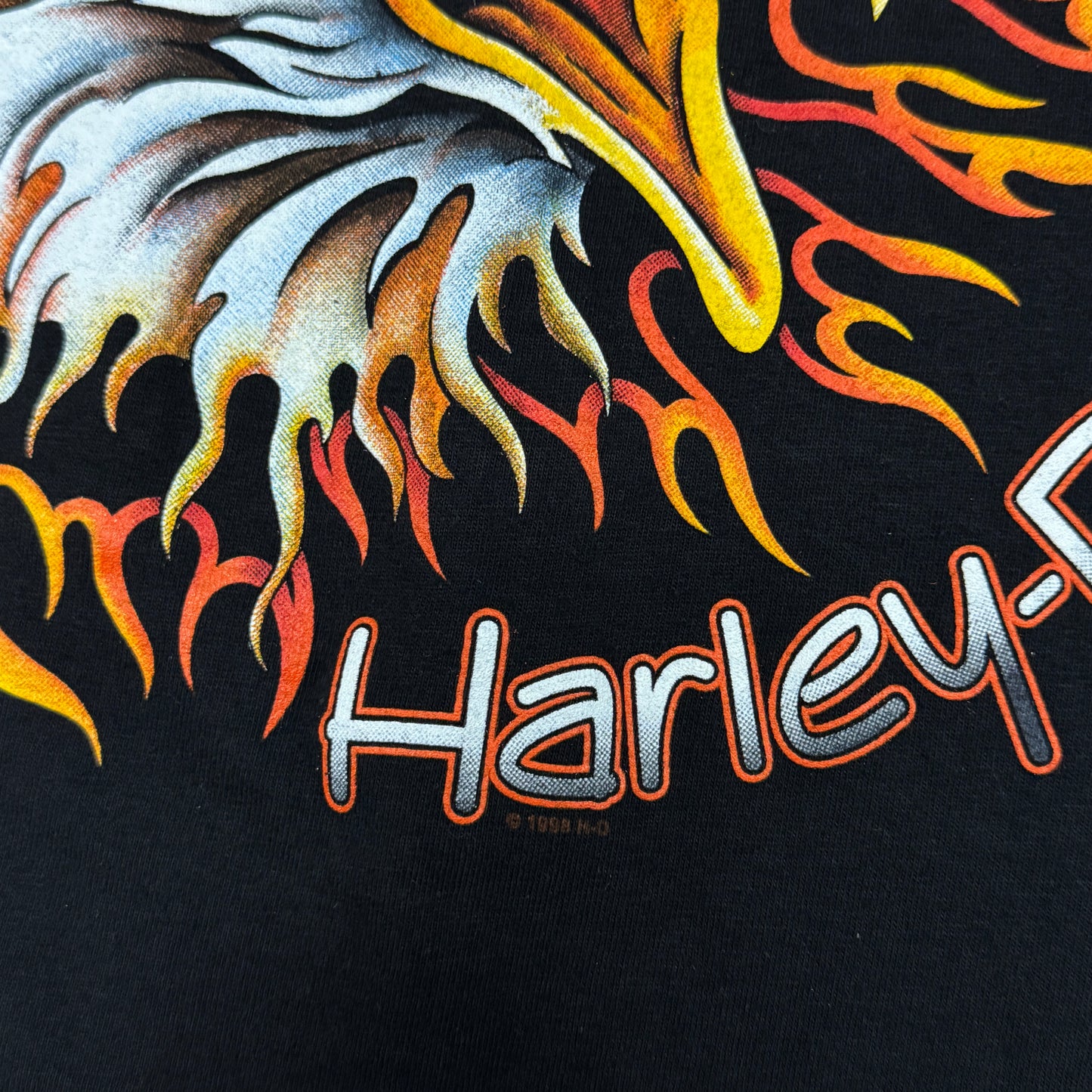 (XL) 1998 Harley Davidson Eagle Flame Longsleeve