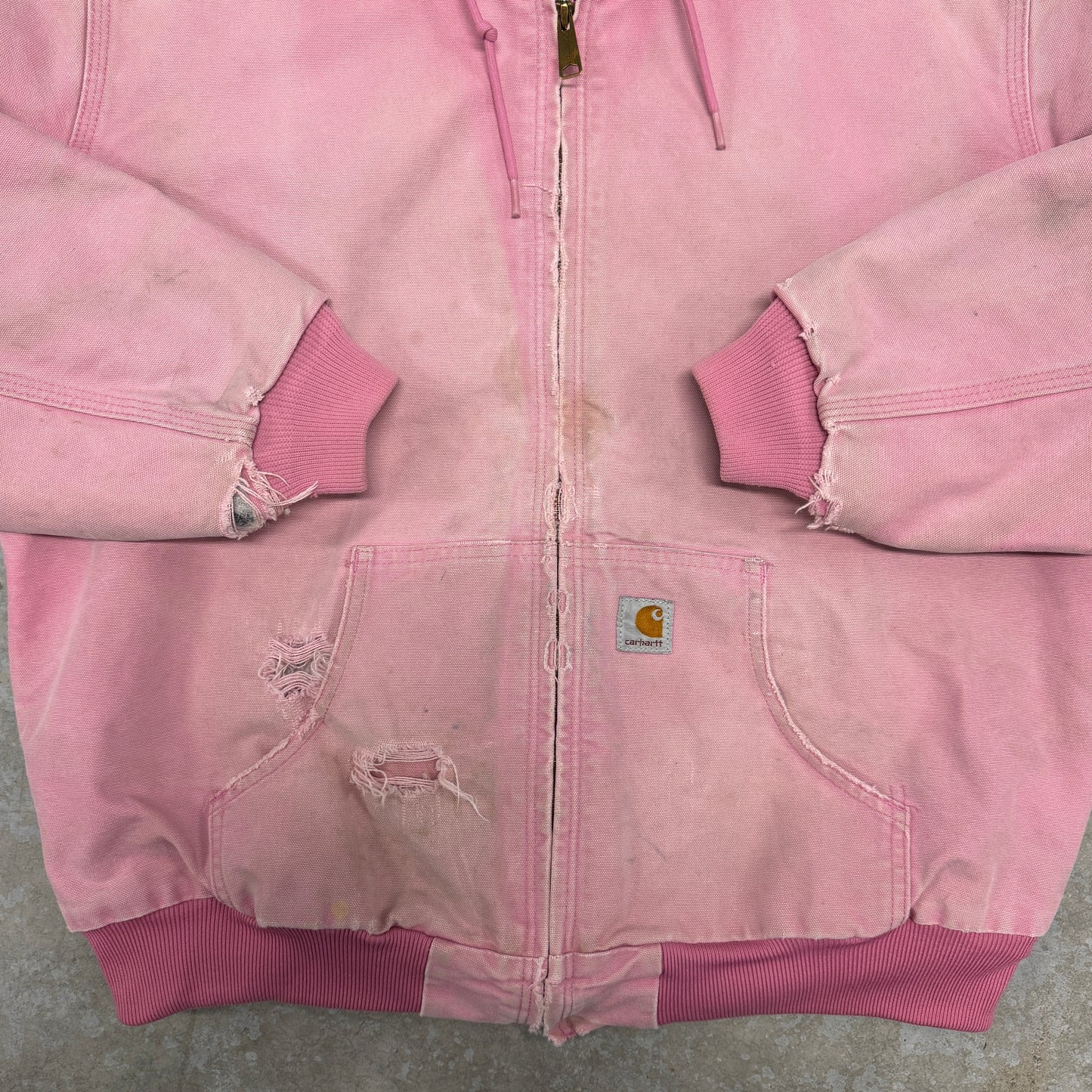 (M) Distressed Vintage Carhartt Jacket Pink