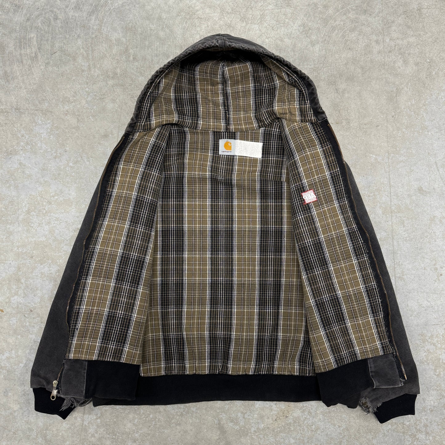 (XL) 90s Carhartt Active Jacket Faded Black J05 BLK