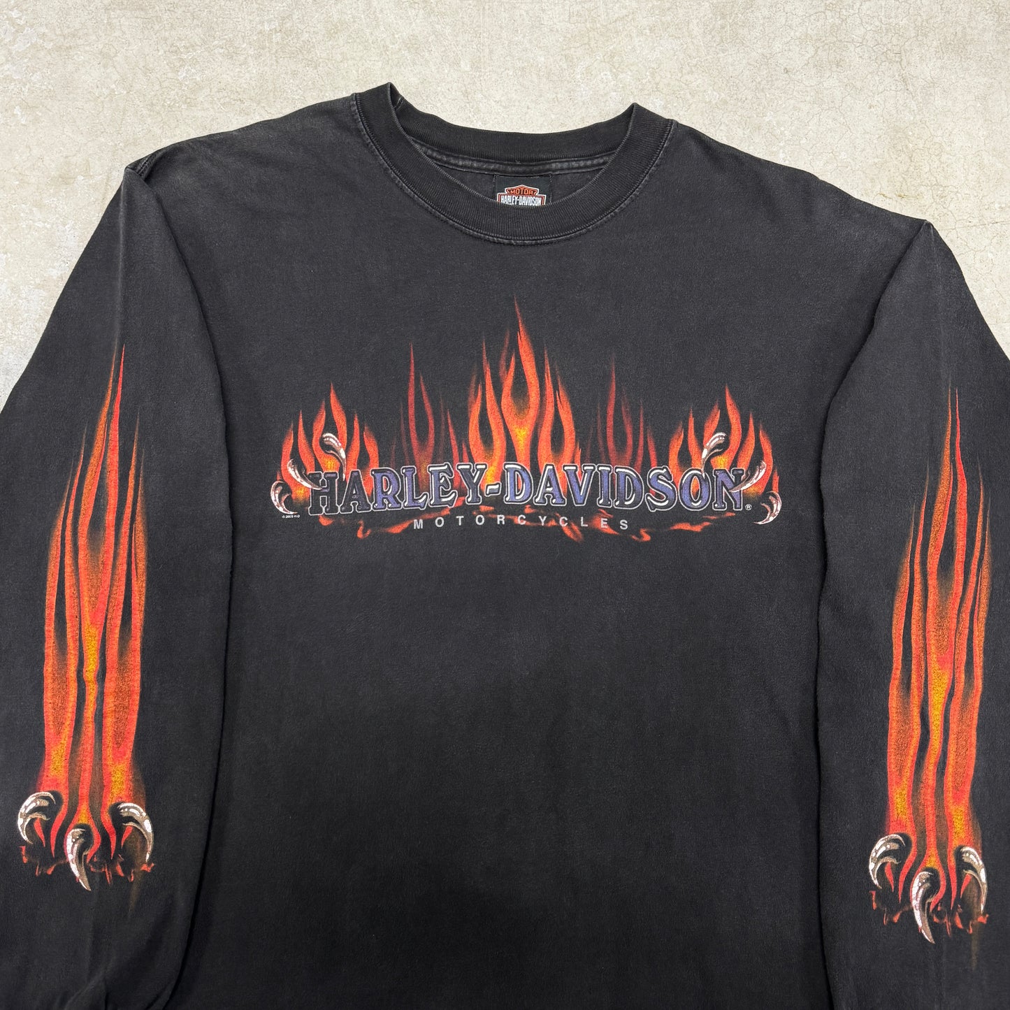 (L) 2003 Harley Davidson Flame Longsleeve