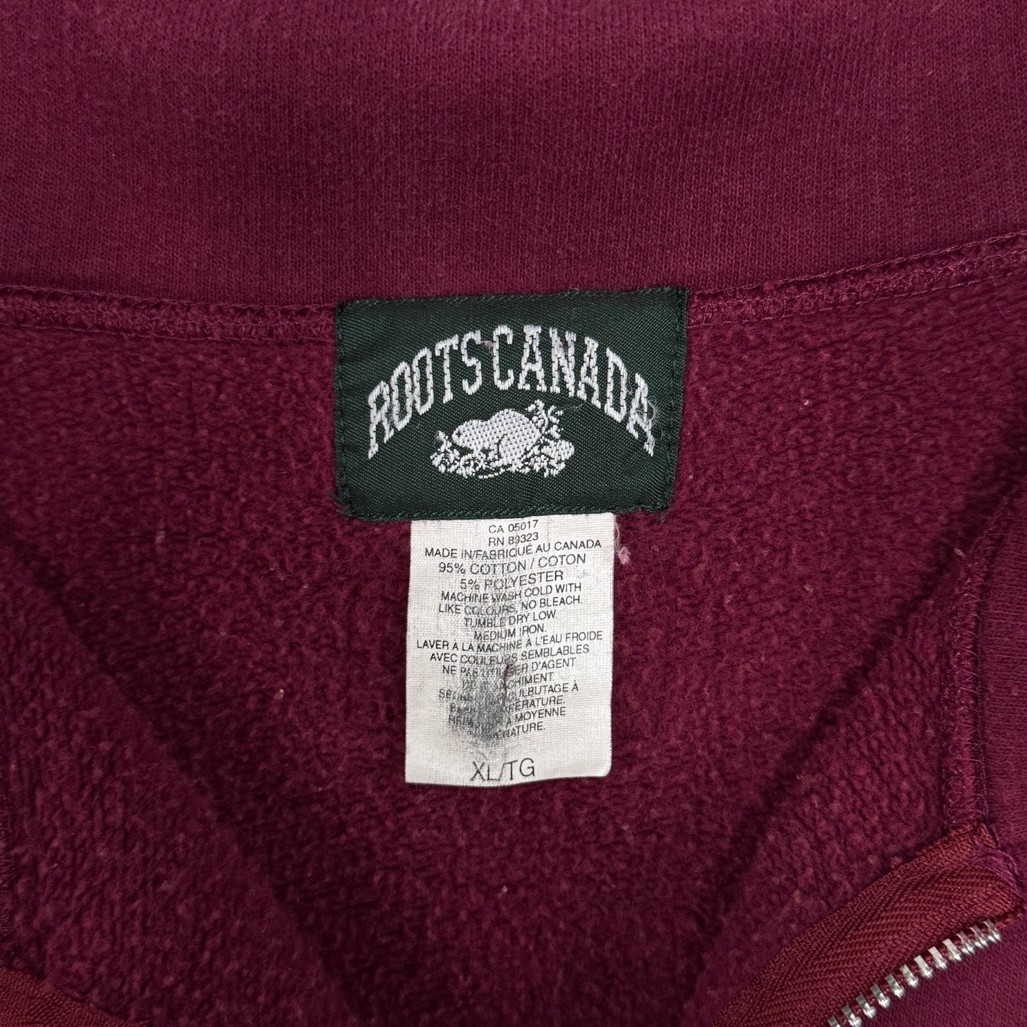 (XL) 90s Roots 1/4 Zip Sweatshirt