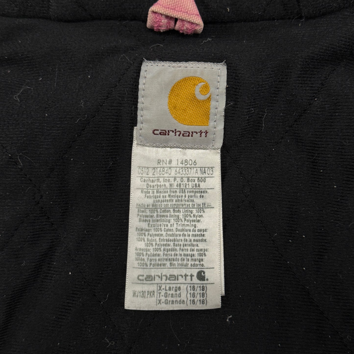 (M) Distressed Vintage Carhartt Jacket Pink