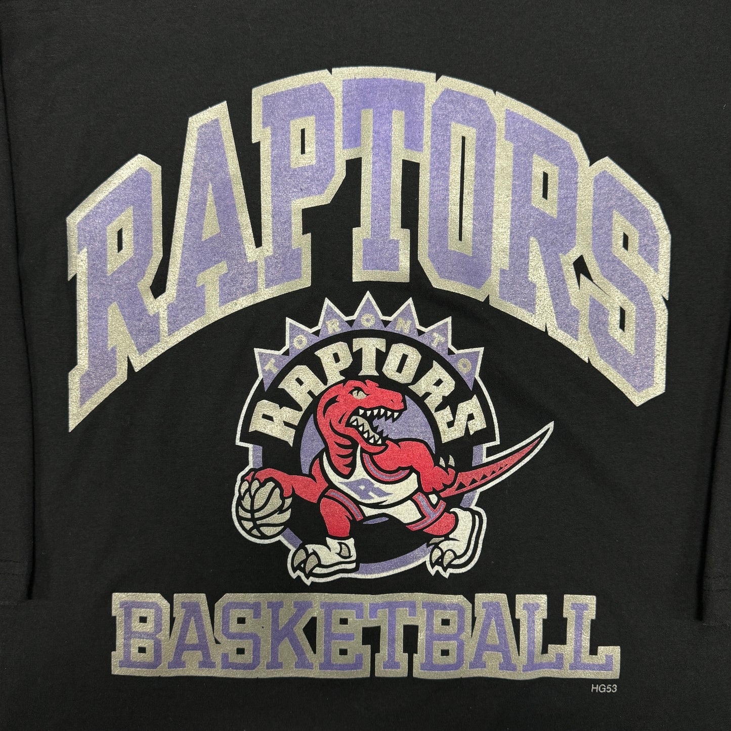 (M) 90s Toronto Raptors 3/4 Sleeve Shirt