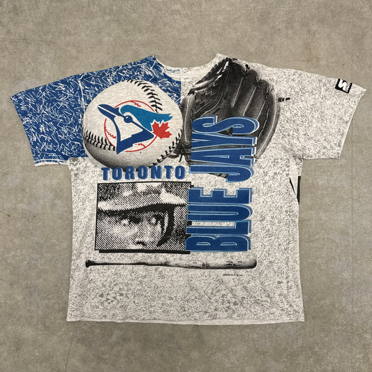 (XL) 1992 Toronto Blue Jays All Over Print Shirt