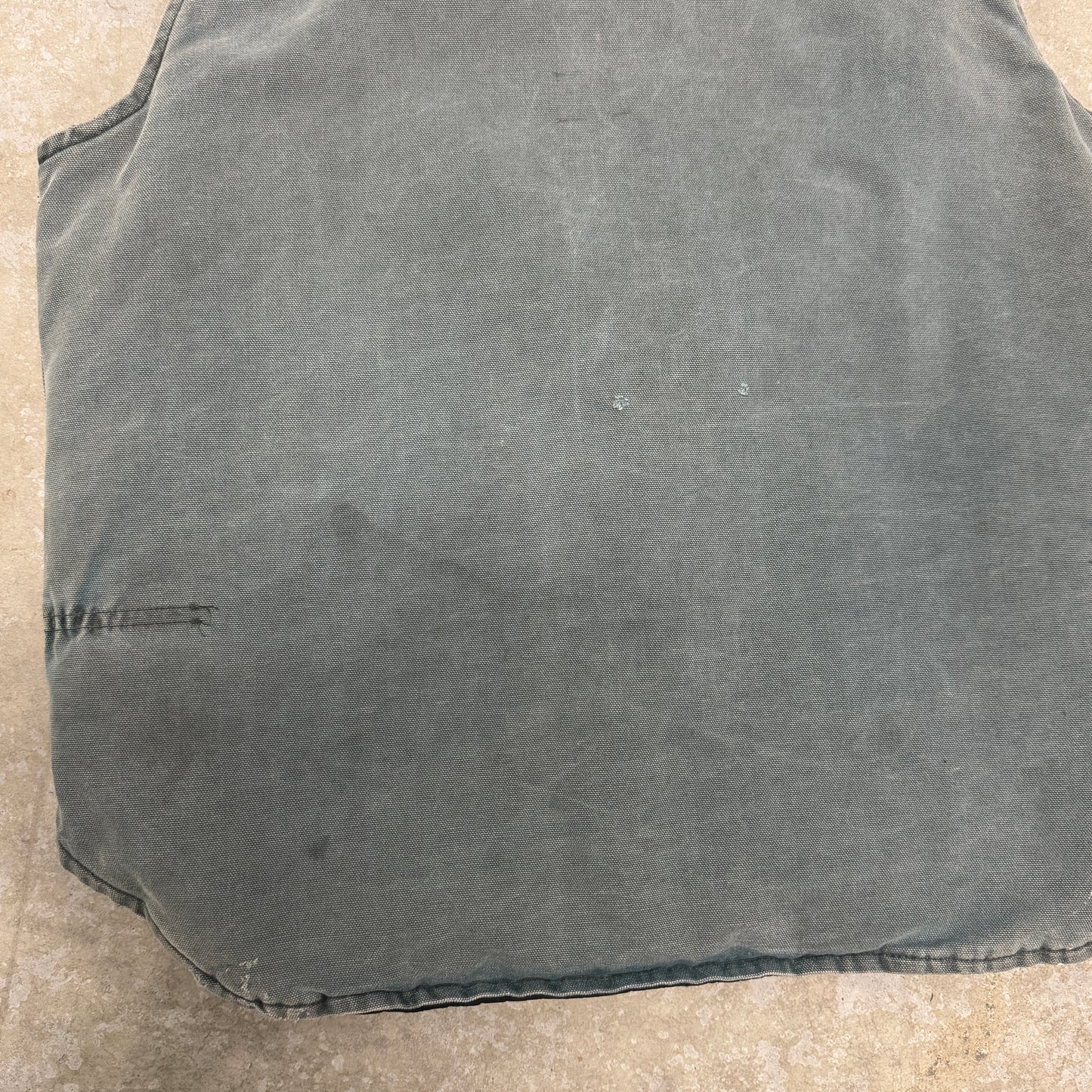 (L) 90s Carhartt Vest Faded Green