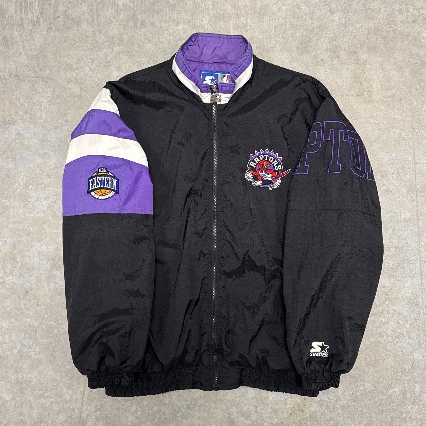 (L) 90s Toronto Raptors Starter Windbreaker Jacket