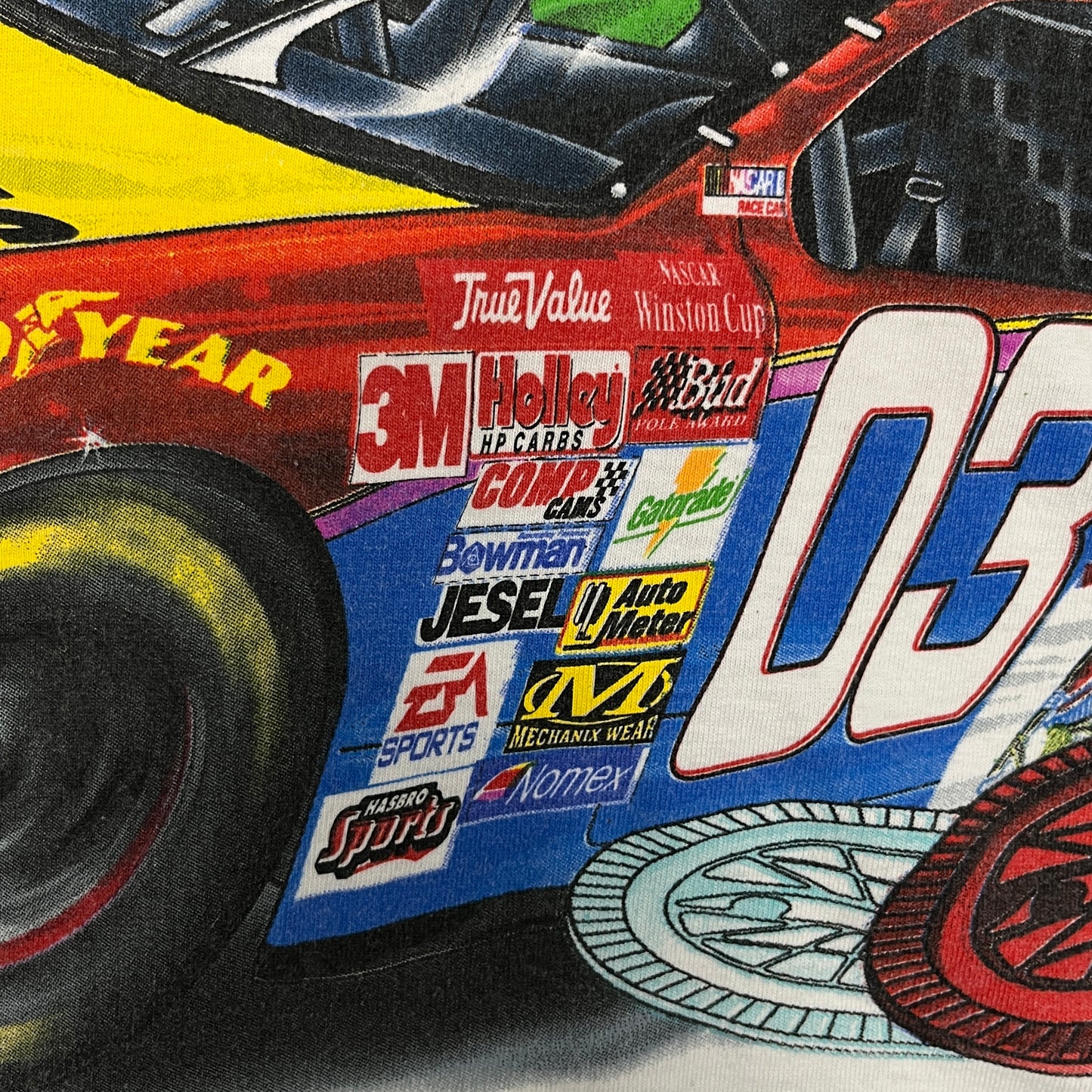 (XL) Vintage Nascar All Over Print Shirt