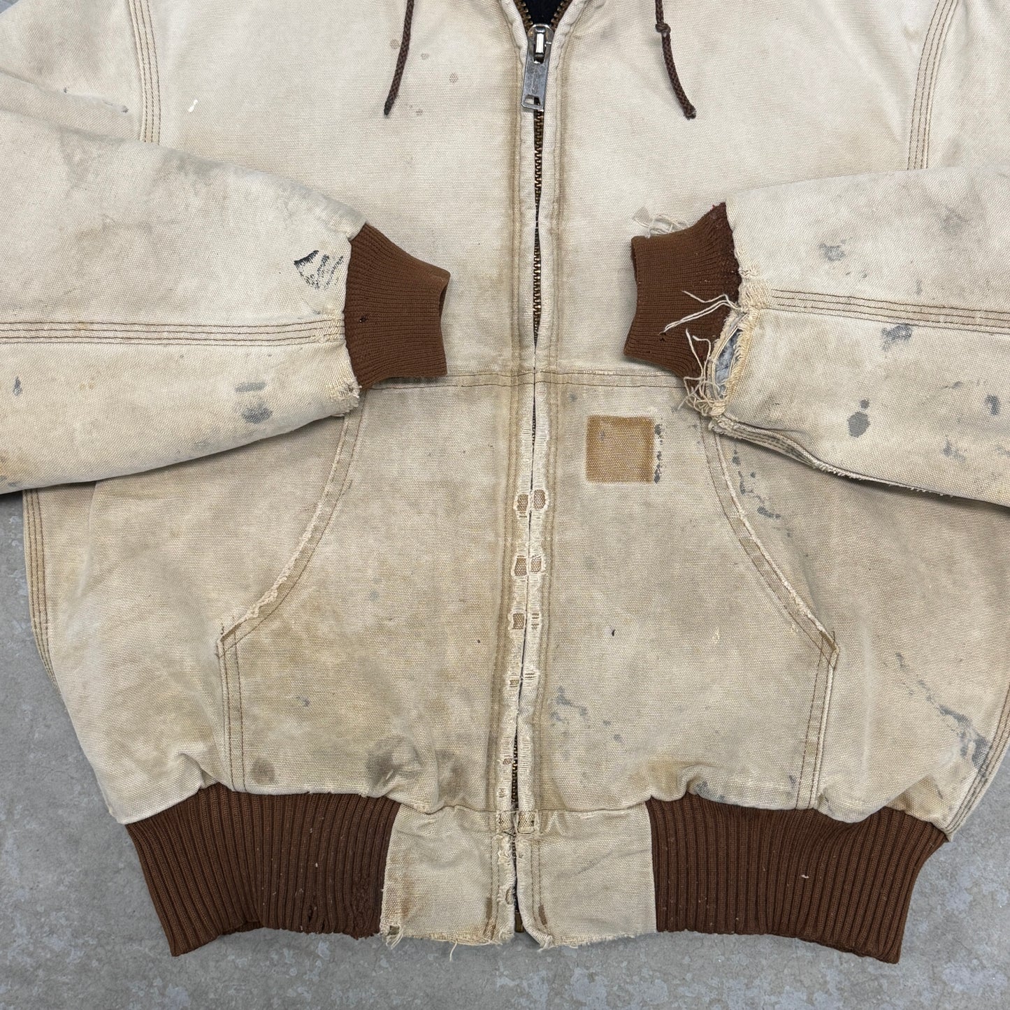 (S) 90s Carhartt Thrashed Faded Active Jacket