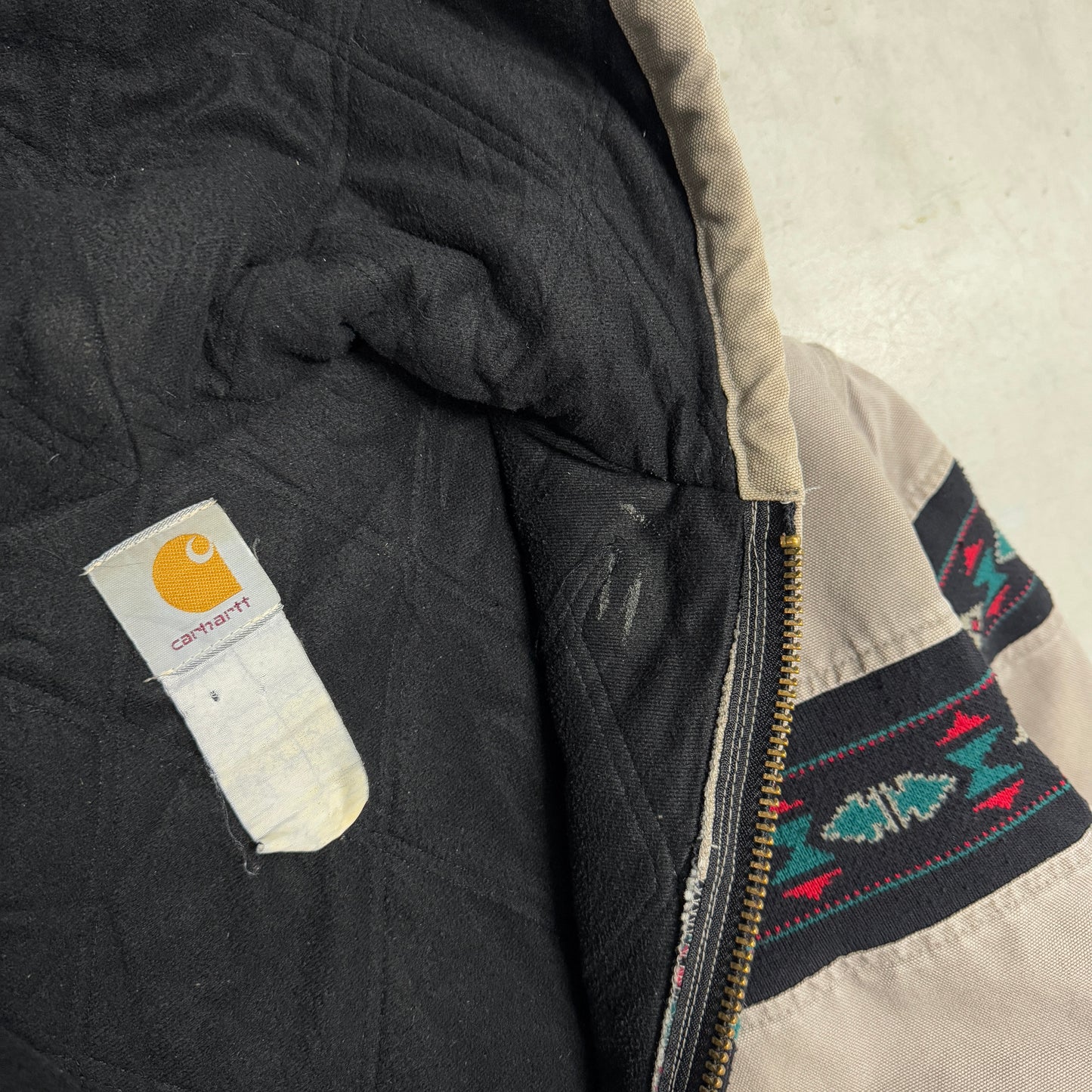 (L/XL) 90s Carhartt Aztec Jacket