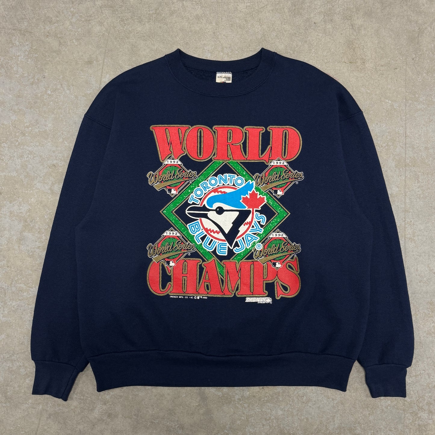 (XL) 1992 World Champs Toronto Blue Jays Crewneck