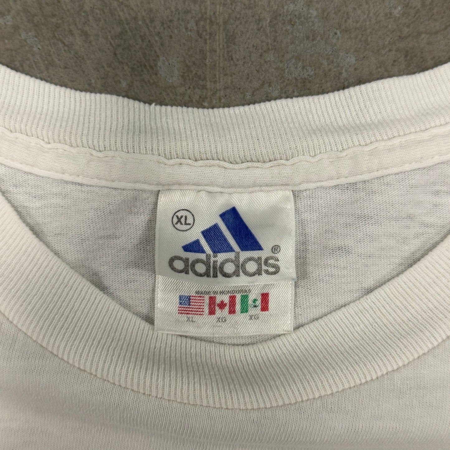 (XL) 90s Adidas Soccer Coaches Shirt